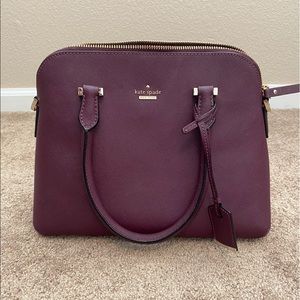 Kate Spade Handbag Purse Maroon